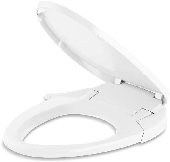 Purewash M300 Elongated Manual Bidet Toilet Seat, Non-Electric Bidet with Adjustable Bidet Sprayer