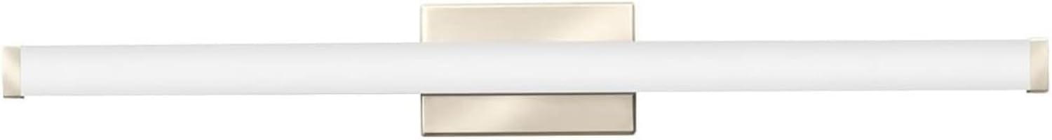 Lithonia 33" Brushed Nickel Contemporary Square LED Vanity Light