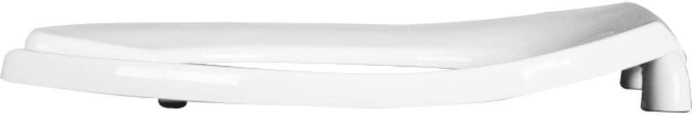 Commercial Heavy Duty Open Front Toilet Seat, Slow Close, Never Loosens, ELONGATED, Plastic, White