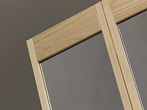 LTL Home Products 80.5'' Solid Wood Glass Unfinished