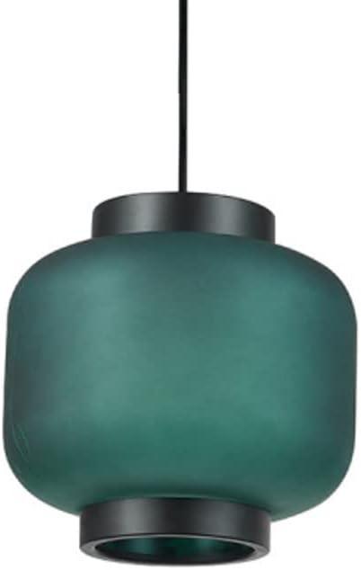 Globe Electric Laguna 1-Light Green Glass Pendant Light with CEC Title 20 LED Bulb Included, 64953