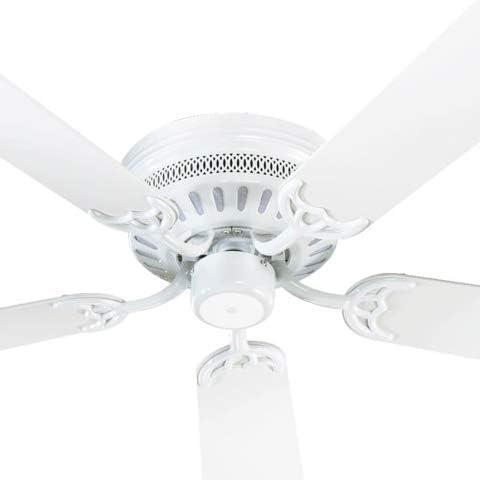 White Low Profile 42-Inch Traditional Ceiling Fan with Lighting