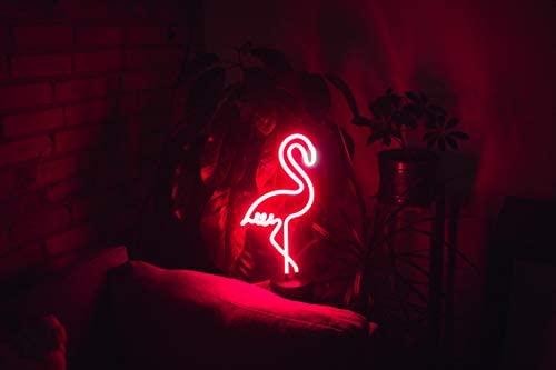 Amped & Co Flamingo Neon Desk Light, Pink