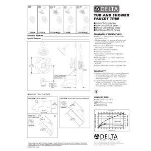 Lahara 17 Series Dual-Function Shower Faucet Set, Shower Handle Trim Kit