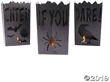 Vintage Halloween Metal Luminaries - Home Decor - 3 Pieces