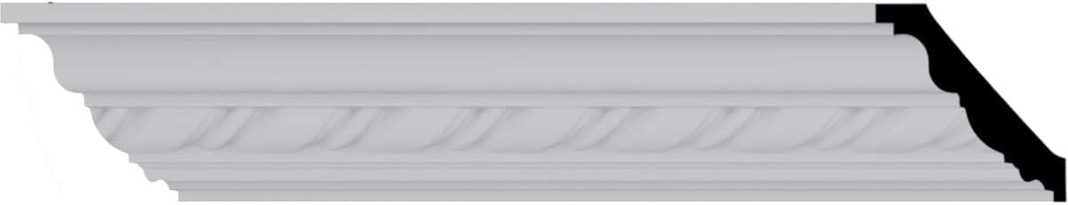 2 7/8"H x 2 3/4"P x 3 7/8"F x 94 1/2"L, (1 5/8" Repeat) Classic Twist Crown Moulding