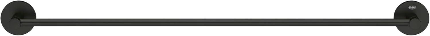 GROHE Essentials Towel Bar with Secure Mounting Assembly, Starlight Chrome