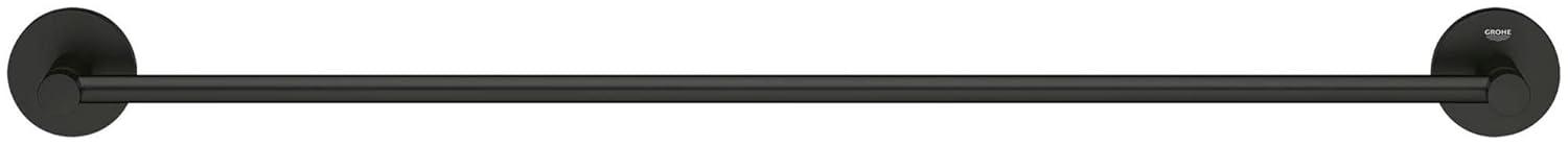 GROHE Essentials Towel Bar with Secure Mounting Assembly, Starlight Chrome