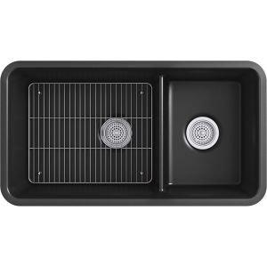 Cairn® 34" L x 18" W Double Basin Undermount with Accessories