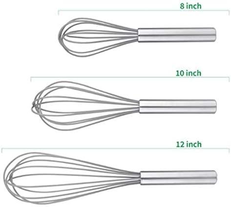 Stainless Steel Balloon Whisk Set with 3 Sizes