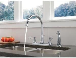 Cassidy Double Handle Kitchen Faucet with Side Spray