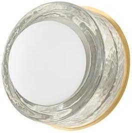 Ravi Round Sconce - Aged Brass