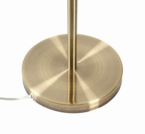 Kenroy Home 33171AB Alden Floor Lamp with Antique Brass Finish, Modern Style, 57.125" Height, 17.625" Width, 9.875" Depth