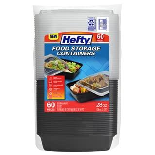Hefty Food Storage Containers W/ Lid (28 Oz.  30 Ct.)