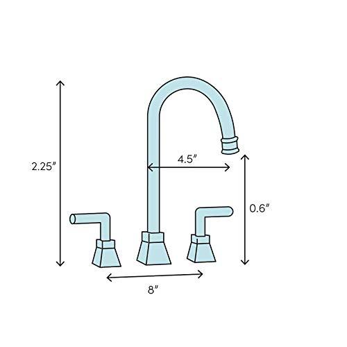 Kingston Brass KS3951PX Kingston Brass Restoration Two-Handle 3-Hole Deck Mount Mini-Widespread Bathroom Faucet with Brass Pop-Up