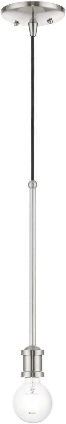 Livex Lighting Lansdale 1 - Light Pendant in Brushed Nickel