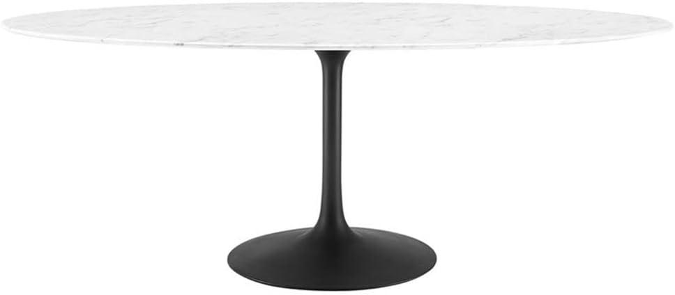 Lippa Oval Artificial Marble Dining Table by Modway