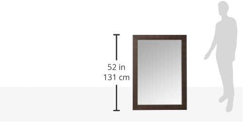 Decorative Wall Mirror with Beveled Edge Dark Brown - Yosemite Home Decor