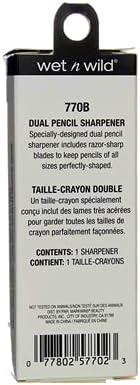 wet n wild Dual Pencil Sharpener Dual-Pencil Eyeliner Pencil Sharpener | Convenient | Essential Tool | Sharpens | Easy To Clean | Travel-Friendly | Compact