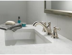 Haywood Widespread Bathroom Faucet 3 Hole, 2-handle Bathroom Sink Faucet with Drain Assembly