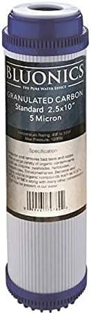 BLUONICS 12 pc Replacement Water Filter Set for Our 4 Stage UV Under Sink Filter System. Sediment Carbon Block GAC UV Bulb