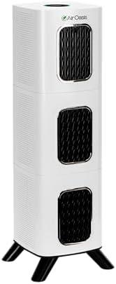 Air Oasis iAdaptAir 2.0 Large 5-Stage True HEPA Filtration for Viruses, Mold, Dust, Smoke, Pollen & Odors with 2 year Filter Life, Ozone Free Bi-Polar Technology, WiFi Compatible, and up to, 3,975 Sq Ft of Clean Air.
