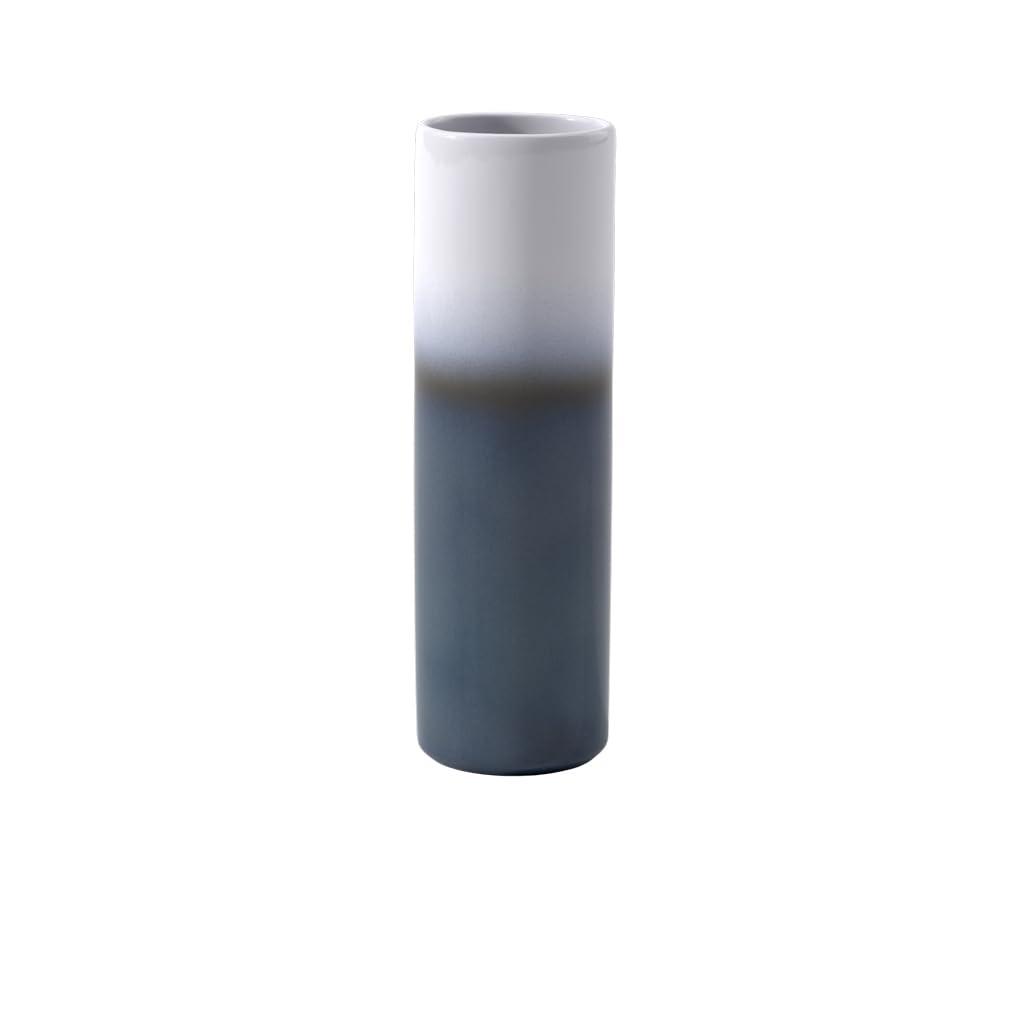 Tall Blue and White Ceramic Table Vase