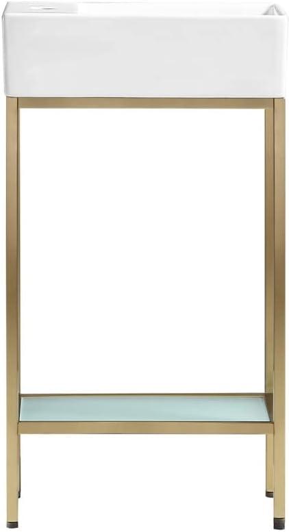 Pierre 19.5 Single, Freestanding, Open Shelf, Frame Bathroom Vanity