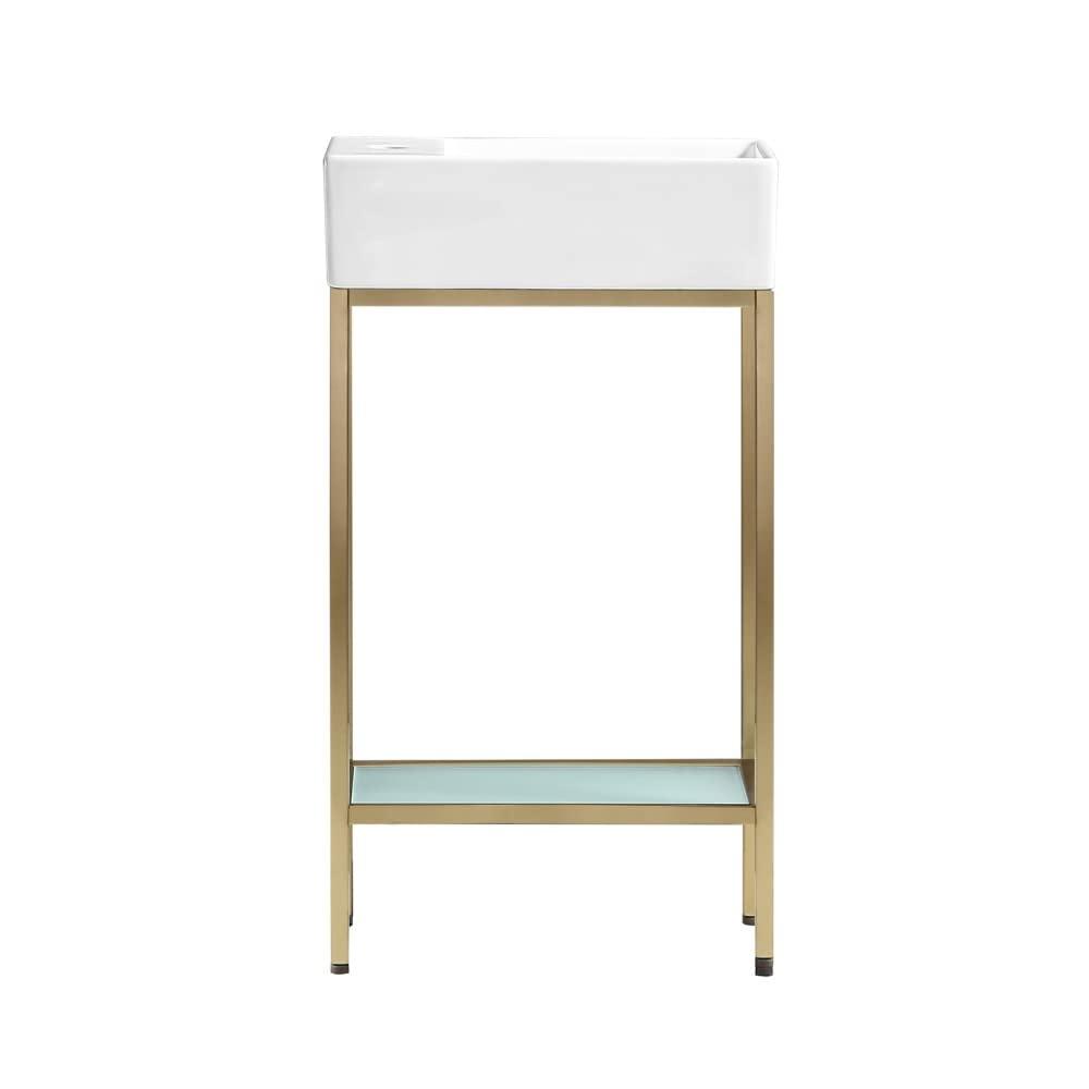 Pierre 19.5 Single, Freestanding, Open Shelf, Frame Bathroom Vanity