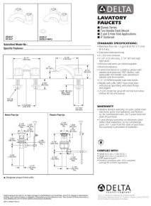 Classic Centerset Bathroom Faucet with Clear Knob Handles Metal Pop-Up Drain
