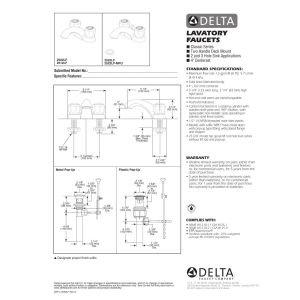 Classic Centerset Bathroom Faucet with Clear Knob Handles Metal Pop-Up Drain