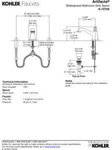 Artifacts Bathroom Sink Spout with Bell Design