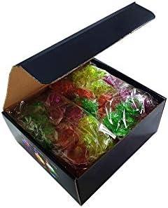 Assorted Multicolor Jelly LED Flashing Party Rings, 96 Count