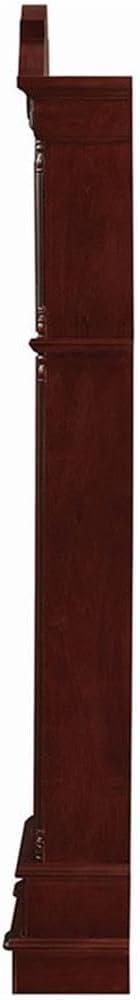 Bowery Hill Grandfather Clock with Adjustable Volume Digital Chime in Brown Red