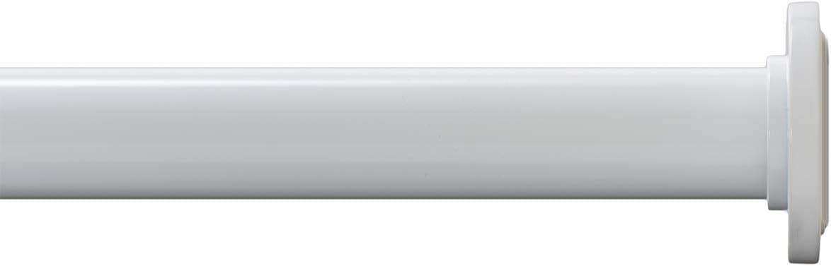 Ivilon Tension Curtain Rod - Hexagonal Spring Tension Rod for Windows or Shower, 24 to 36 Inch, White