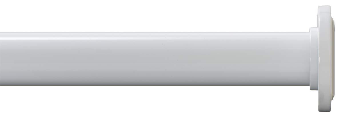 Ivilon Tension Curtain Rod - Hexagonal Spring Tension Rod for Windows or Shower, 24 to 36 Inch, White