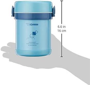 Zojirushi Ms. Bento 21oz Stainless Lunch Jar - Aqua Blue: Microwave Safe Food Storage Containers & Utensil Set