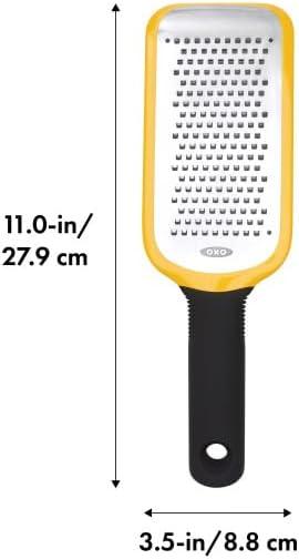 Yellow Rectangular Medium Stainless Steel Grater