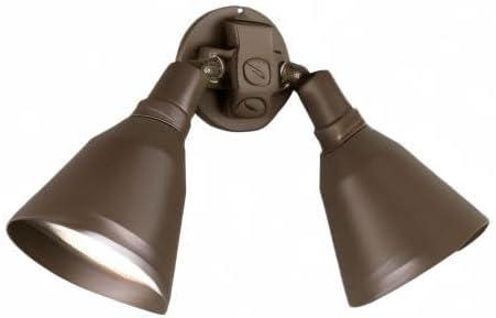 Progress Lighting Par 2-Light Outdoor Wall Light, Antique Bronze, Porcelain, Shade Included