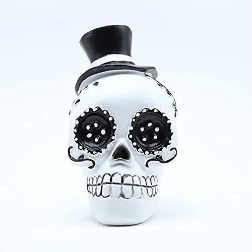 Day of The Dead Skull Couple, Sugar Skull, Halloween Decor, Skeleton Set,  Figurines & Knick-Knacks