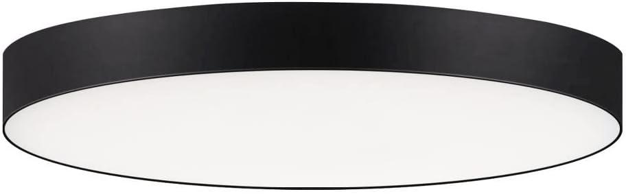 Maxim 57662Wt Trim 7" Wide Integrated Led Flush Mount Ceiling Fixture - Black