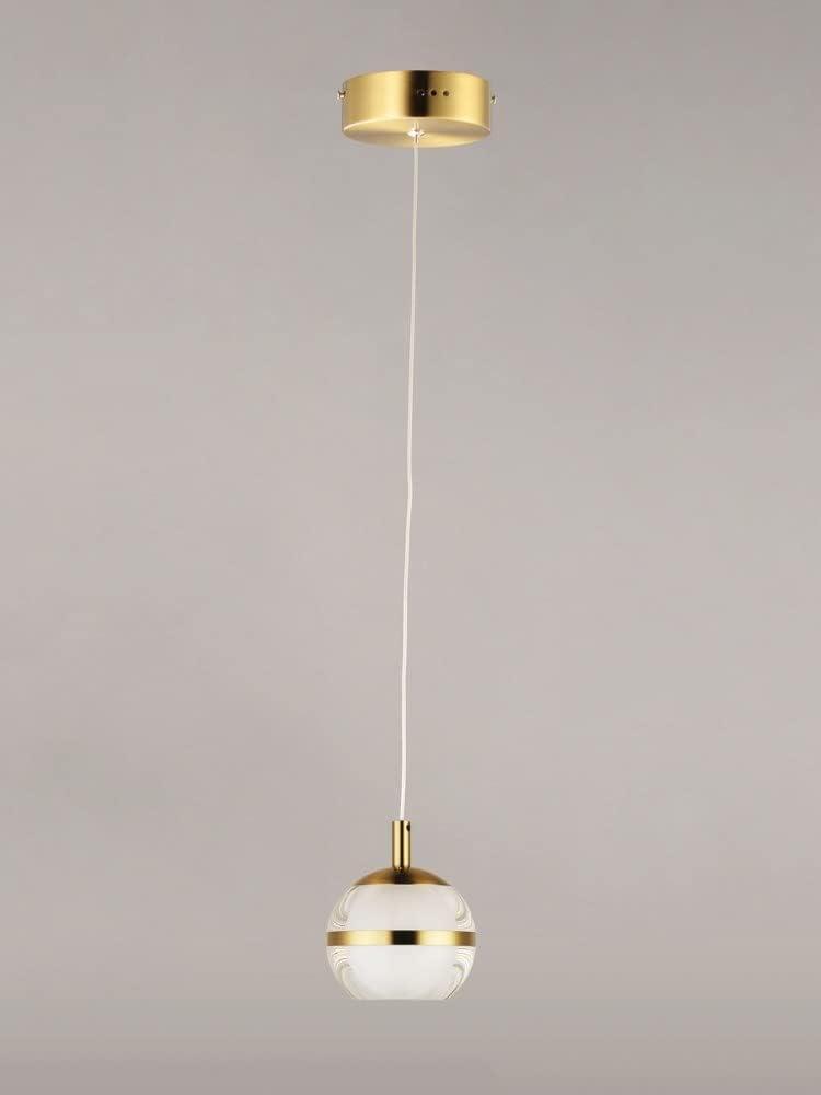 Et2 E24591-93 Swank 5" Wide Led Mini Pendant - Brass