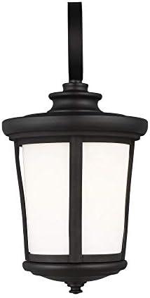 Black Dimmable Outdoor Wall Lantern with Opal Glass Shade