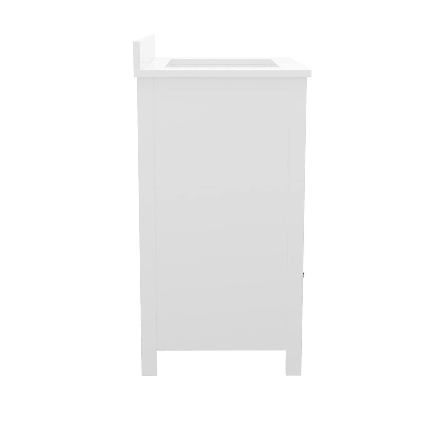 Flash Furniture 30 Inch Bathroom Vanity with Undermount Sink, Cabinet, and Drawer in White