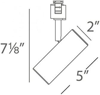 WAC Lighting L-2010-930-BK Silo LED Adjustable Track Head