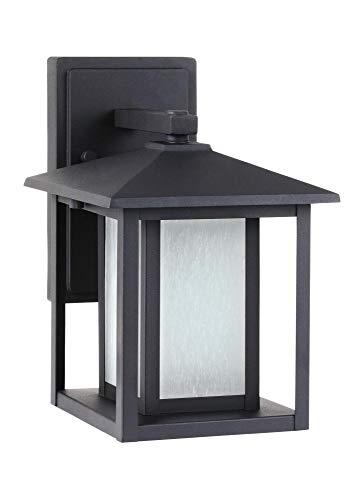 Hunnington 1-Light Black Outdoor 11 in. Wall Lantern Sconce