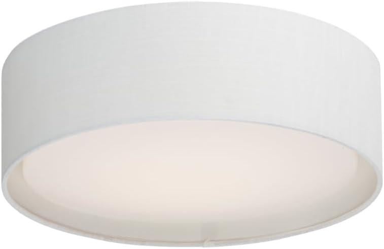 Maxim 10220WL 16 in. Prime LED Flush Mount Ceiling Light, White Linen