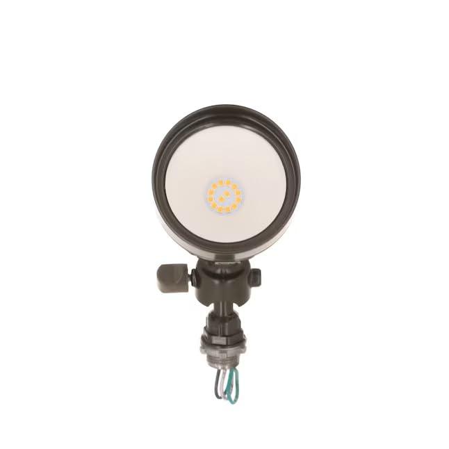 Hubbell 120 -Watt EQ LED Bronze 1 -Head Switch-Controlled Flood Light with Adjustable 1000