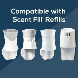 Scent Fill 100% Natural Lavender Plug in Air Freshener Starter Kit, Scented Oil Refills, 2 Refills + Diffuser