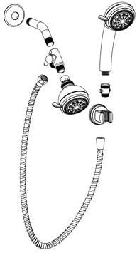 Mariner Hand Held Shower Head Combination, Chrome